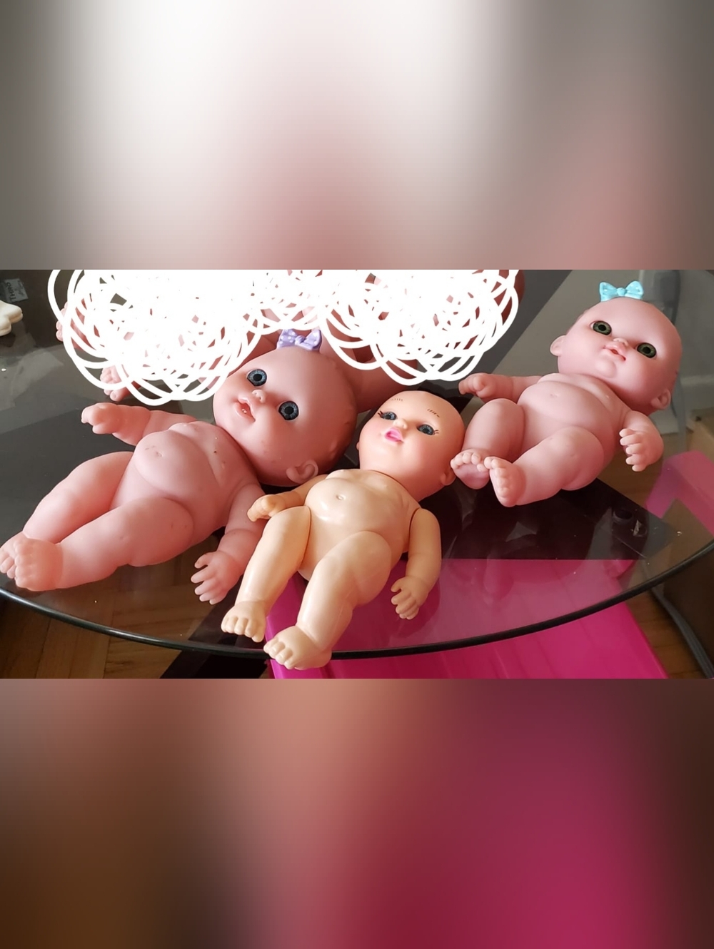 Lot Of 3 Baby Dolls For Kids - Classic Vinyl Play Dolls